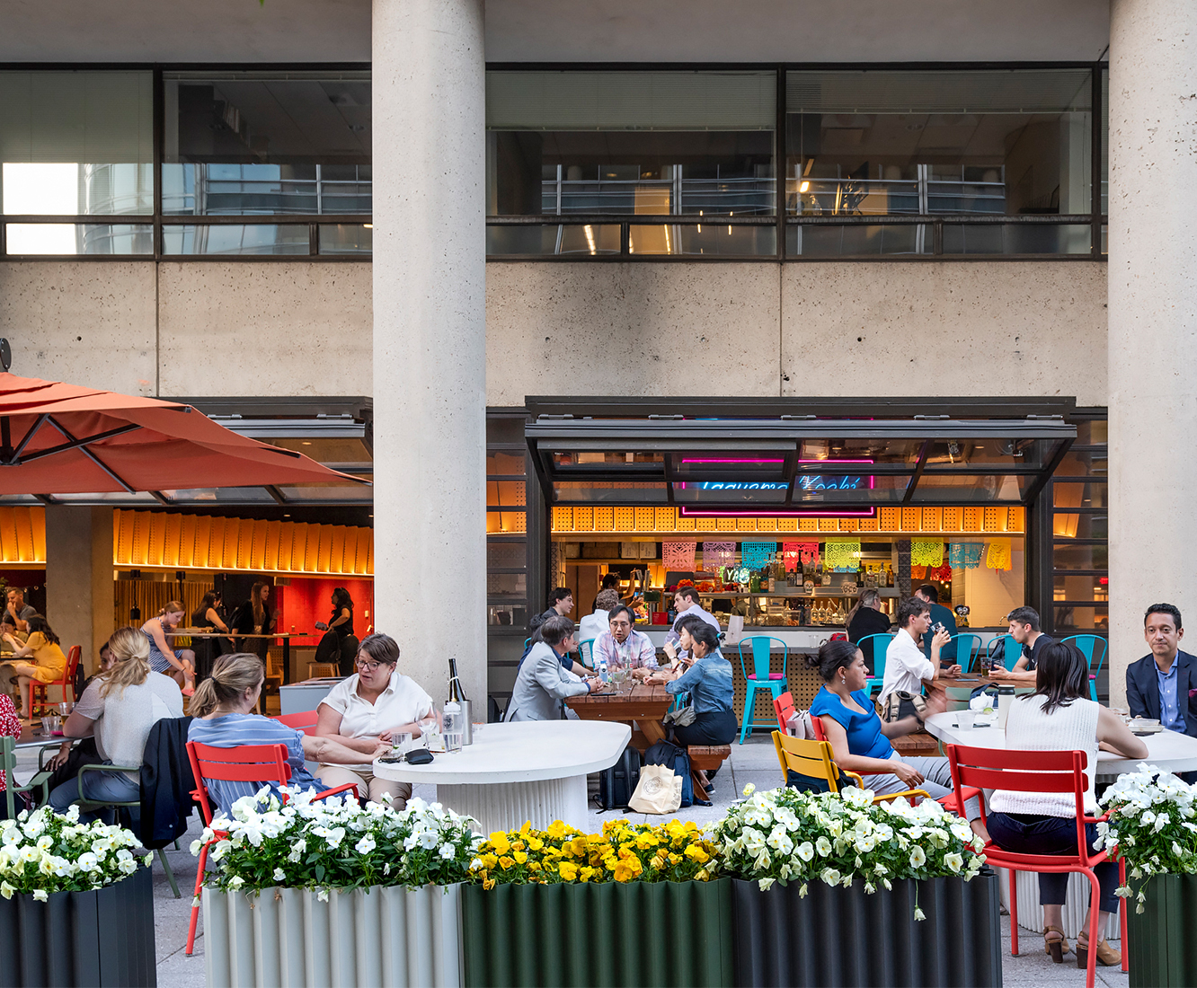 The Square Food Hall and Market Outdoor Dining