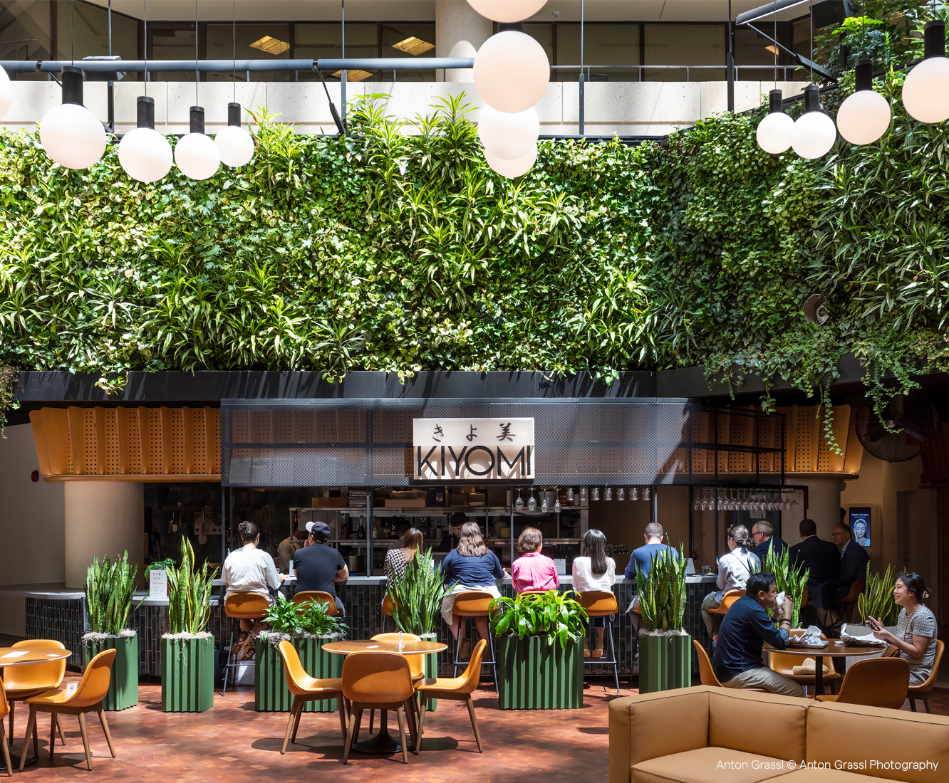 The Square Food Stall with Living Wall