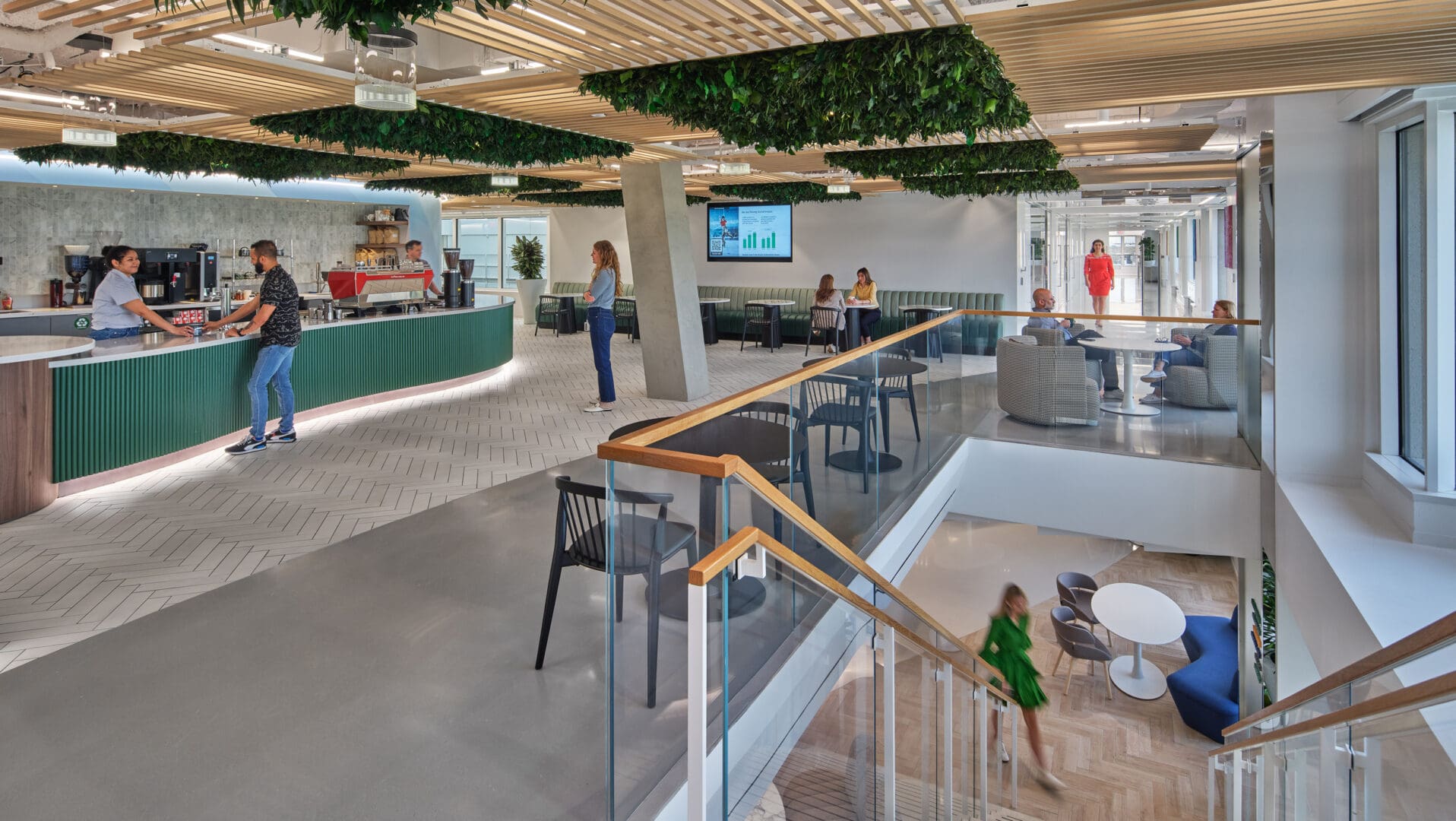 Boston Consulting Gorup Cafe and Interconnecting Stair